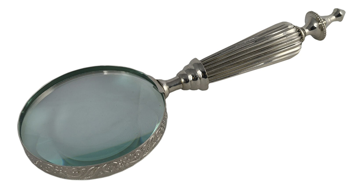 Nickel Magnifying Glass - Click Image to Close